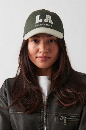 Women Gina Tricot Cotton Cap Green | 74OLPBHYT