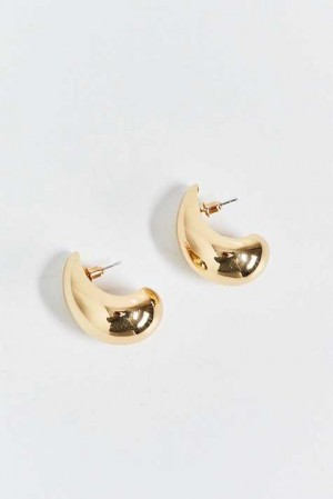 Women Gina Tricot Drop Earrings Beige | 10IXBRGNV