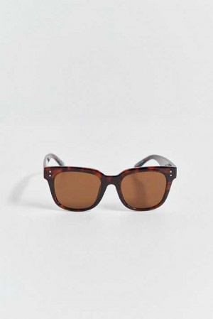 Young Gina Tricot Basic Sunglasses Beige | 23UFVBETG