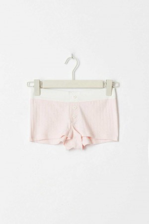 Young Gina Tricot Y Low Waist Shorts Pink | 47YJRDPKM