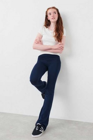 Young Gina Tricot Y Low Waist Yoga Leggings Blue | 71PNRXVHK