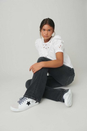 Young Gina Tricot Young Sneakers White | 69UQMKSOE